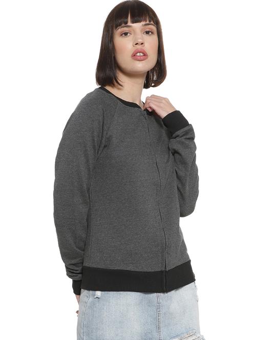 raglan sleeved solid jacket - 16746466 - Standard Image - 1