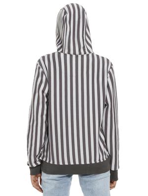 long sleeved striped hooded sweatshirt - 16746472 - Standard Image - 3