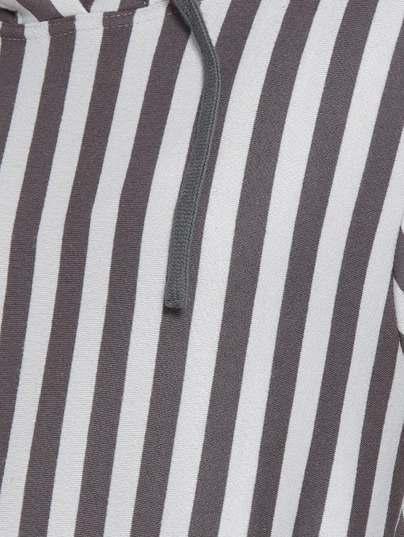 long sleeved striped hooded sweatshirt - 16746472 - Zoom Image - 5