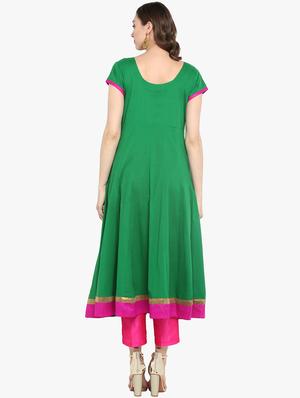 block print anarkali kurta - 16746483 - Standard Image - 3
