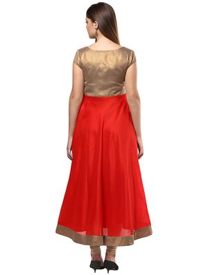 block print anarkali kurta - 16746489 - Standard Image - 3