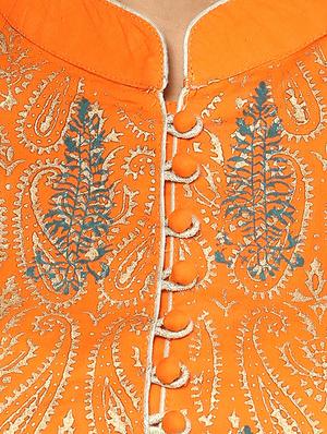 block print anarkali kurta - 16746490 - Standard Image - 4