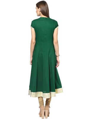 block print anarkali kurta - 16746500 - Standard Image - 3