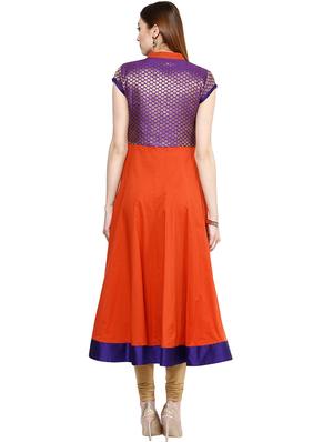 block print anarkali kurta - 16746502 - Standard Image - 3