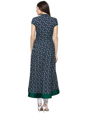 printed flared kurta - 16746510 - Standard Image - 3