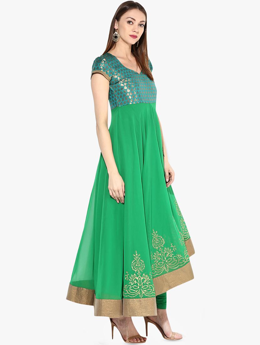 georgette anarkali kurta - 16746519 - Zoom Image - 2