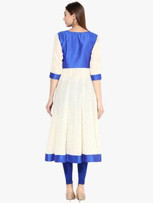 block print anarkali kurta - 16746523 - Standard Image - 3