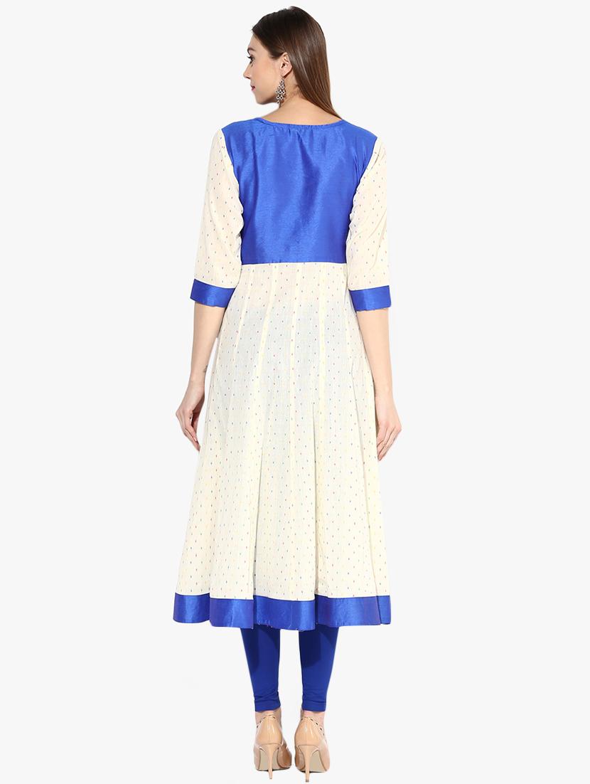 block print anarkali kurta - 16746523 - Zoom Image - 3