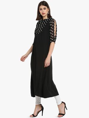 solid straight kurta - 16746548 - Standard Image - 2