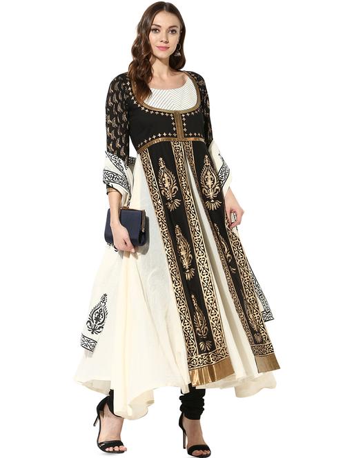 print flared kurta - 16746549 - Standard Image - 1