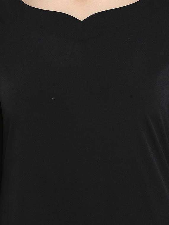 bell sleeved gathered layered dress - 16746555 - Zoom Image - 4