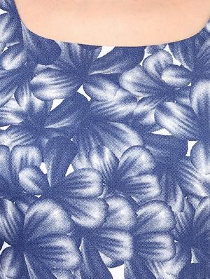 jagged hem floral asymmetric dress - 16746557 - Standard Image - 4