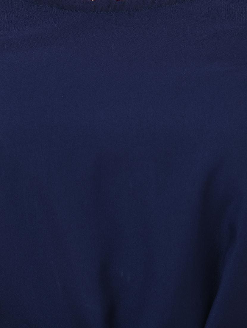 round neck tie knot layered top - 16746609 - Zoom Image - 4