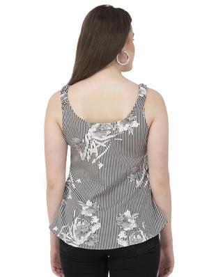 round neck floral striped top - 16746614 - Standard Image - 3