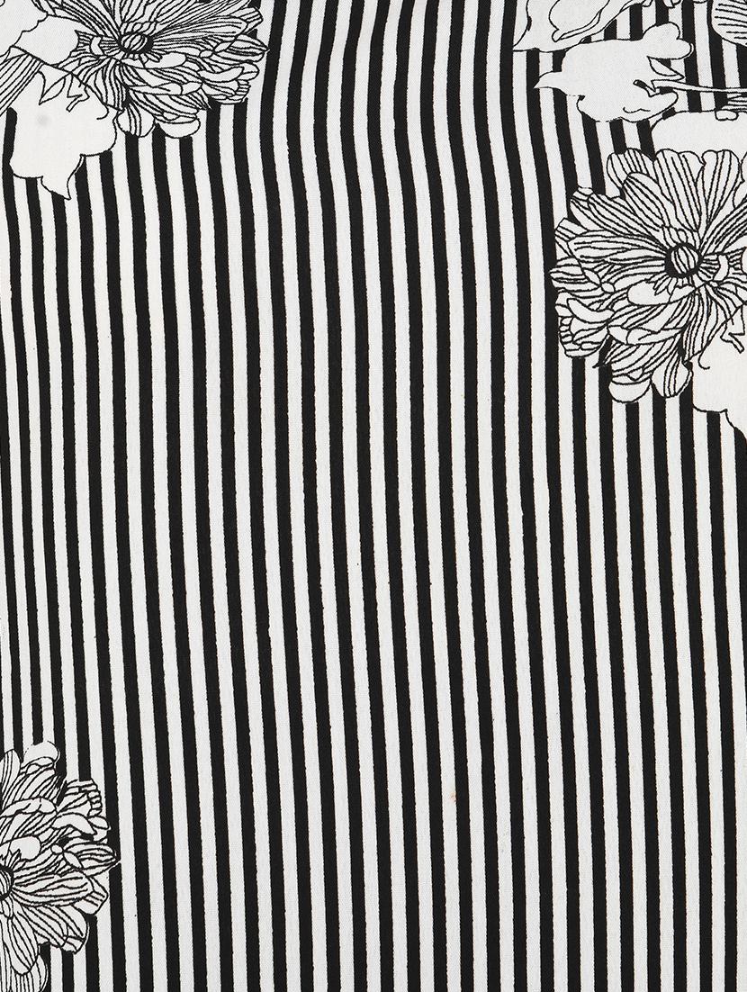 round neck floral striped top - 16746614 - Zoom Image - 4