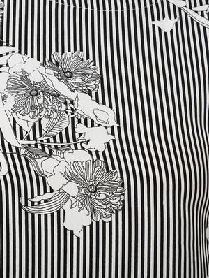 round neck floral striped top - 16746615 - Standard Image - 4