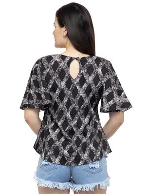 keyhole beck bell sleeved top - 16746628 - Standard Image - 3