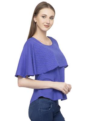 round neck pin dots layered top - 16746629 - Standard Image - 2