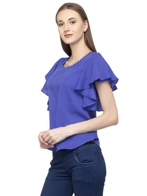 bell sleeved pin dots top - 16746630 - Standard Image - 2