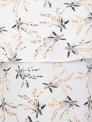 mandarin neck cape sleeved floral top - 16746643 - Standard Image - 4