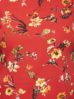 round neck bell sleeved floral top - 16746645 - Standard Image - 4