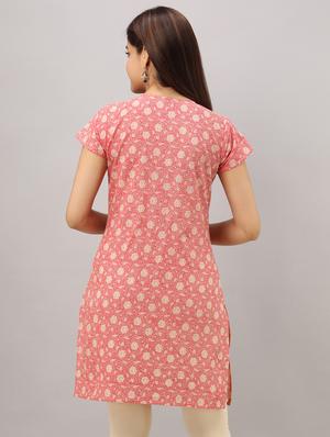 floral straight kurta - 16750027 - Standard Image - 3