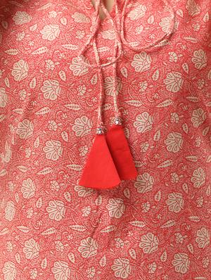 floral straight kurta - 16750027 - Standard Image - 5