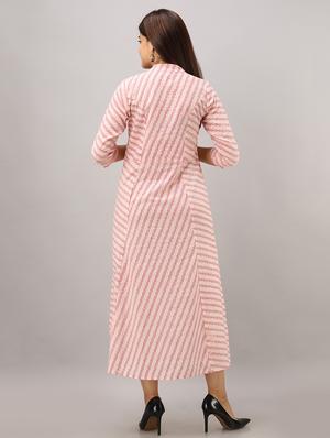 ikat print a-line ethnic dress - 16750032 - Standard Image - 3