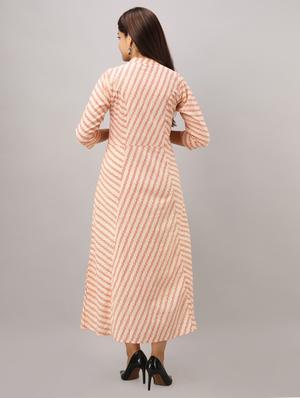 ikat print a-line ethnic dress - 16750033 - Standard Image - 3