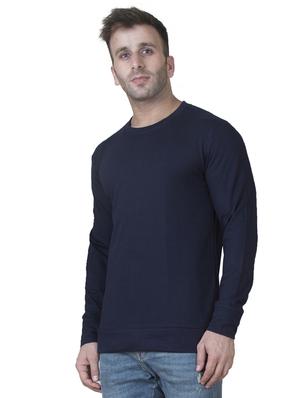 navy blue solid sweatshirt - 16750344 - Standard Image - 2