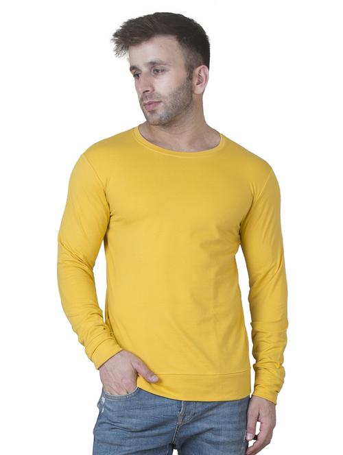 yellow solid sweatshirt - 16750346 - Standard Image - 1