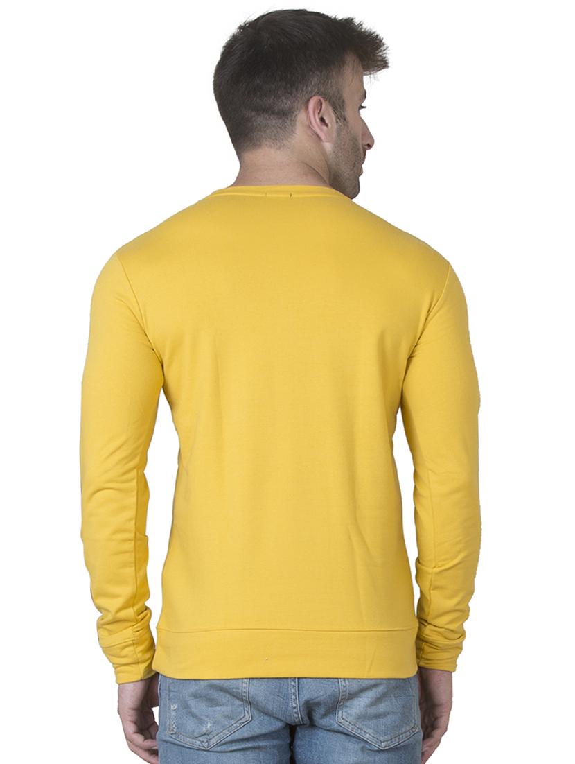 yellow solid sweatshirt - 16750346 - Zoom Image - 3