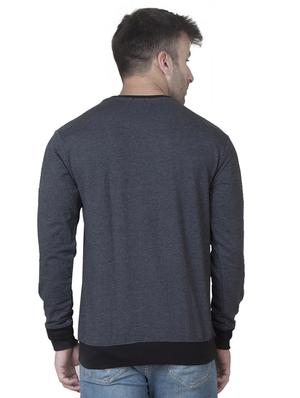 grey color block sweatshirt - 16750347 - Standard Image - 3