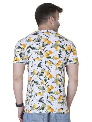 white floral printed t-shirt - 16750366 - Standard Image - 3