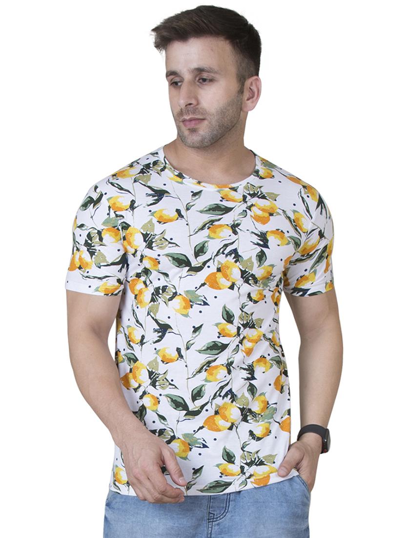 white floral printed t-shirt - 16750366 - Zoom Image - 1