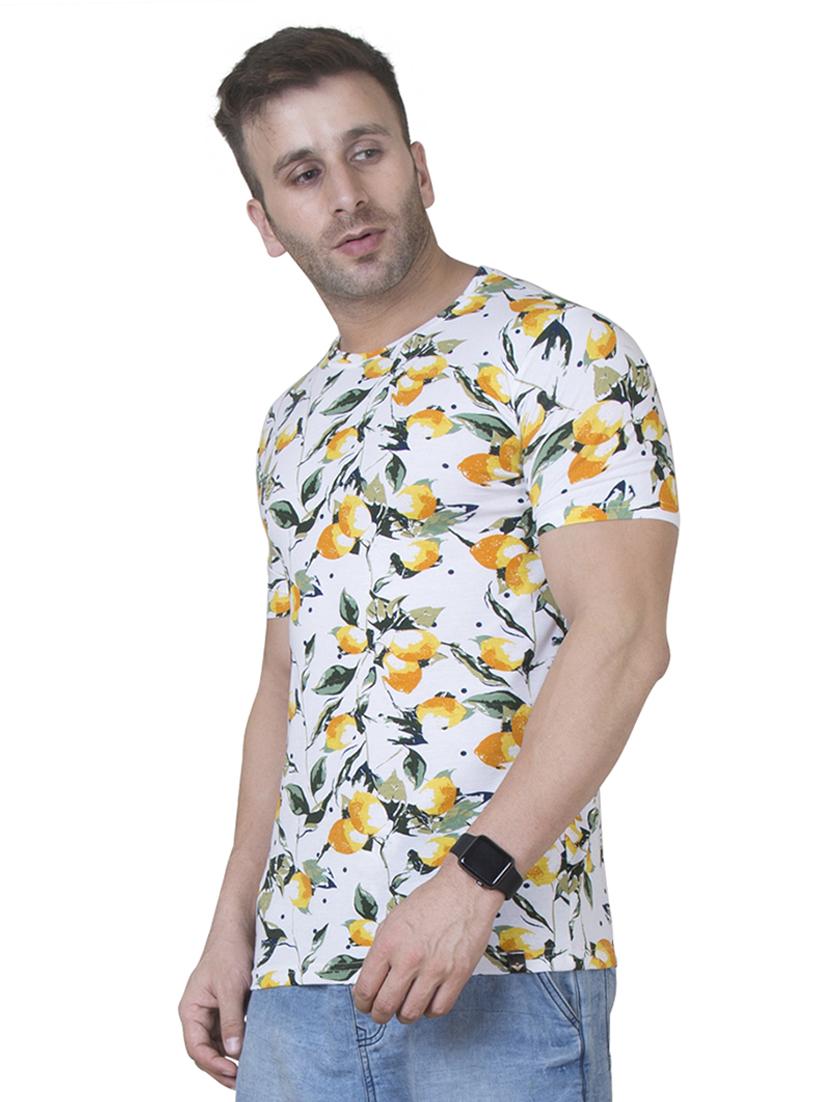 white floral printed t-shirt - 16750366 - Zoom Image - 2