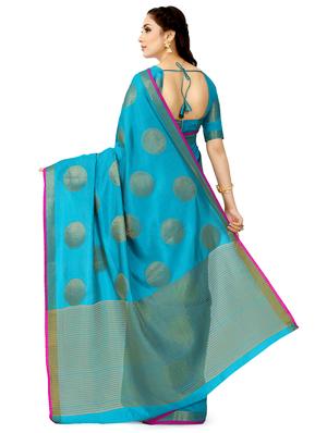 self design kanjivaram saree with blouse - 16750458 - Standard Image - 2