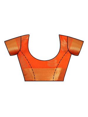 self design banarasi saree with blouse - 16750470 - Standard Image - 3