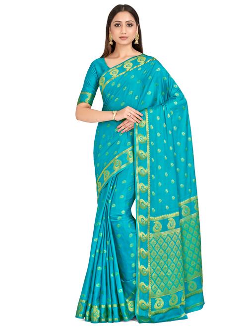 self design mysore silk saree with blouse - 16750479 - Standard Image - 1