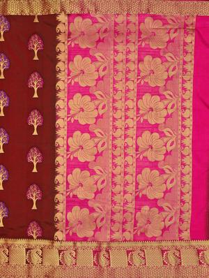 self design paithani silk saree with blouse - 16750480 - Standard Image - 4