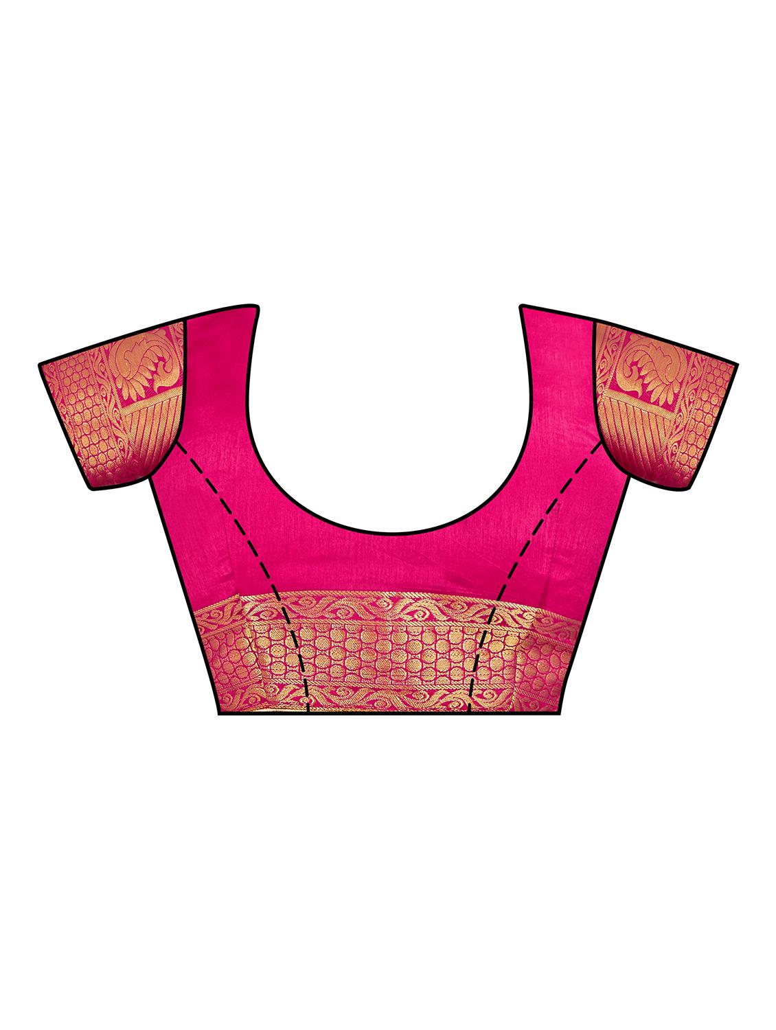 self design paithani silk saree with blouse - 16750480 - Zoom Image - 3