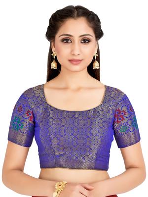self design paithani silk saree with blouse - 16750481 - Standard Image - 3