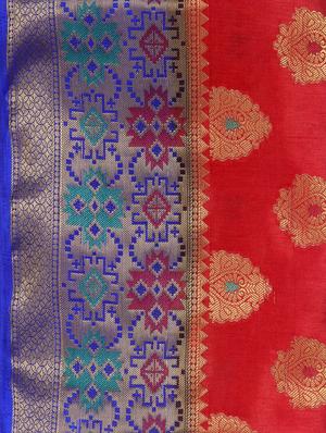 self design paithani silk saree with blouse - 16750481 - Standard Image - 4