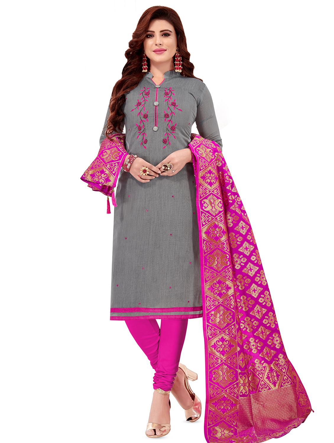 embroidered unstitched suit - 16750552 - Zoom Image - 1