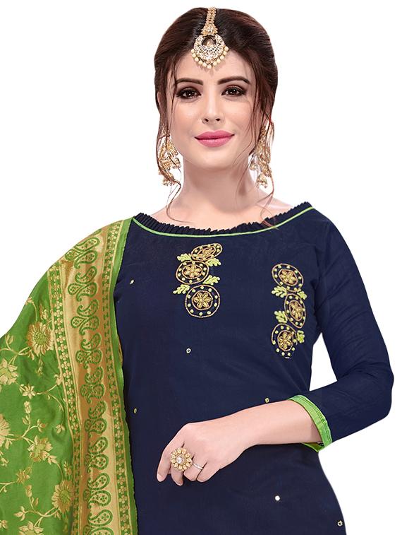 embroidered unstitched suit - 16750554 - Zoom Image - 2