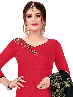 embroidered unstitched suit - 16750556 - Standard Image - 2