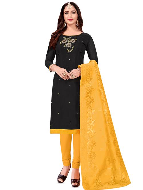embroidered unstitched suit - 16750558 - Standard Image - 1