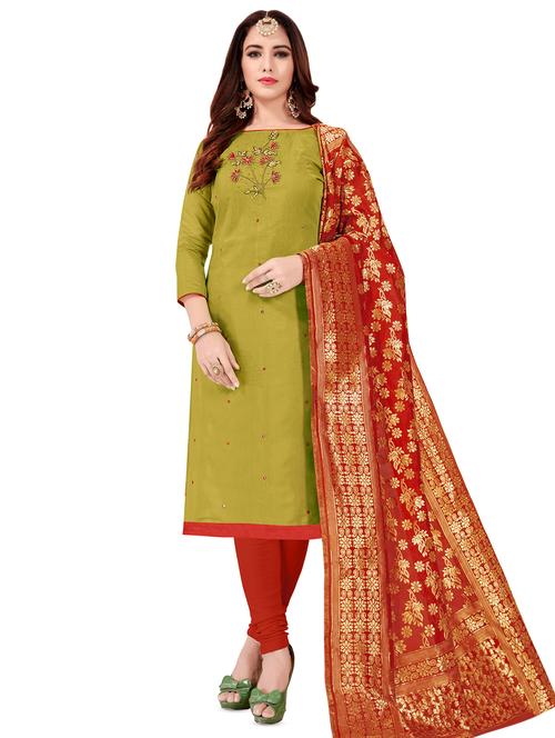 embroidered unstitched suit - 16750560 - Standard Image - 1