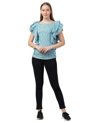 ruffle sleeved floral top - 16750569 - Standard Image - 4