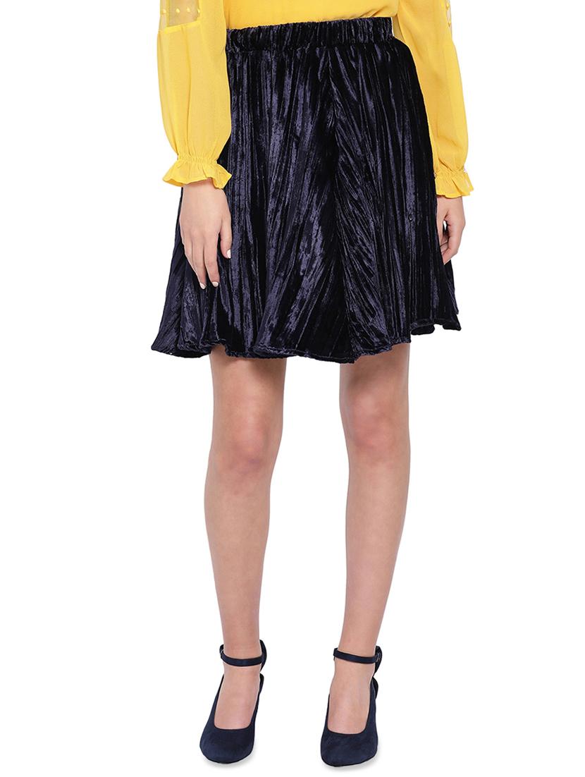 high rise solid a-line skirt - 16750599 - Zoom Image - 1